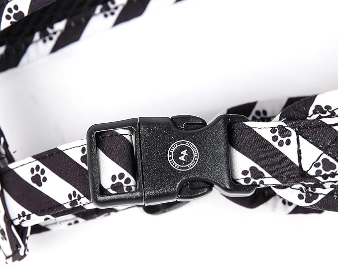 Angie and Allie Organic Cotton Dog Harness,No Pull Pet Harness with Leash D-Ring,Adjustable Soft Padded Dog Vest,Comfortable,Sustainable,Breathable and Stylish for Your Canine Companion