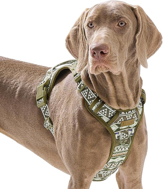 Heavy Duty No Pull Dog Harness for Large Dogs,Like Labrador, Golden Retriever, German Shepherd, Adjustable Soft Padded Dog Vest, Breathable Pet Oxford Vest with Easy Control Handle, Easy on, L