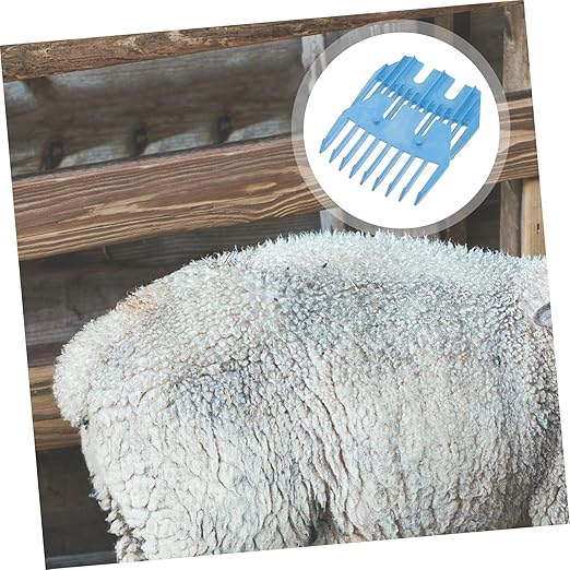 Kisangel 2pcs Sheep Shears Attachment Guard Electric Wool Shears Accessory Trimmer Guide Replacement Blades for Goat Shaver Accessory