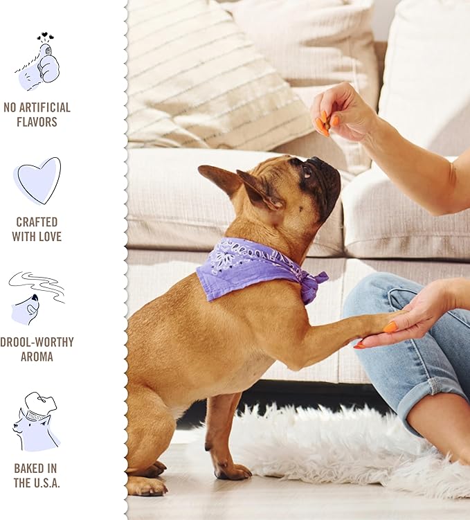 Three Dog Bakery Cookies with Carob Flavored Chips, Premium Treats for Dogs, 13 Ounce Package, 6-Pack