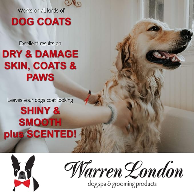 Warren London - Hydrating Butter For Dogs Skin & Coat,8 Oz,Pomegranate & Acai