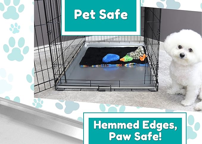 Red Hound Auto Metal Replacement Tray for Dog Crate 46.5 x 27.5 Inches Flat-A-Way Heavy Duty Galvanized Steel Kennel Cage Pan Leakproof Liner Chew Proof Compatible with Midwest iCrate, New World More