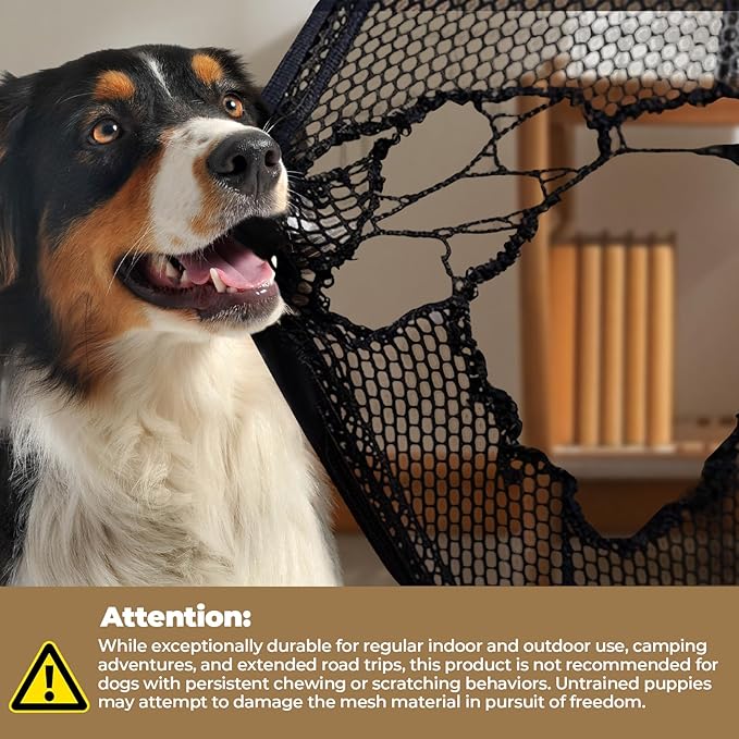 Dog Crates,Collapsible Soft Travel Crate for Medium Dogs (3 Year Warranty), Indoor & Outdoor Portable Pet Kennel with Chew Proof Mesh Door (30" L x 21" W x 21" H, Dark Gray) ﻿