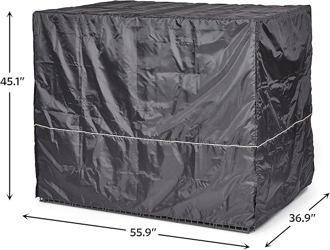MidWest Homes for Pets Dog Crate Cover, Privacy Dog Crate Cover Fits MidWest Dog Crates, Crate Cover Only, Machine Wash & Dry, Black, 54-Inch