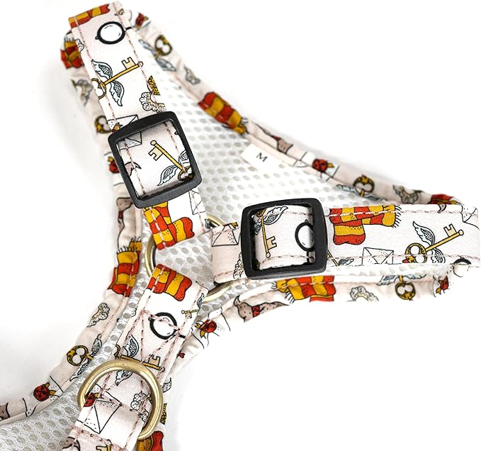 Angie and Allie Organic Cotton Dog Harness,No Pull Pet Harness with Leash D-Ring,Adjustable Soft Padded Dog Vest,Comfortable,Sustainable,Breathable and Stylish for Your Canine Companion