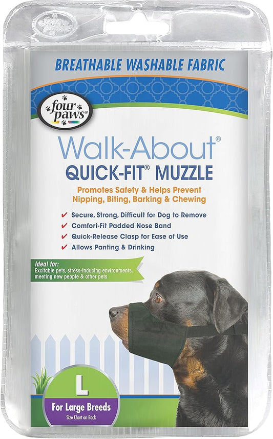 Four Paws Walk-About Quick-Fit Dog Muzzle 4 - Large