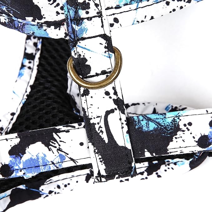 Angie and Allie Organic Cotton Dog Harness,No Pull Pet Harness with Leash D-Ring,Adjustable Soft Padded Dog Vest,Comfortable,Sustainable,Breathable and Stylish for Your Canine Companion