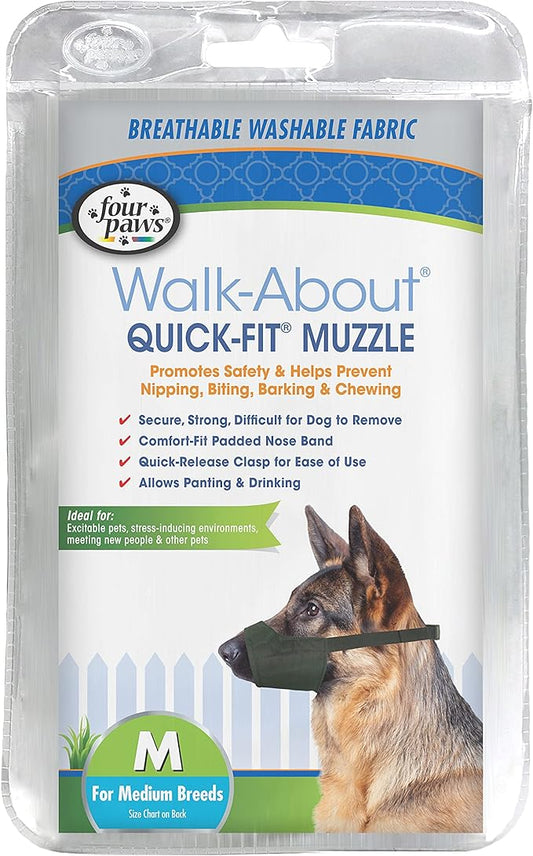 Four Paws Walk-About Quick-Fit Dog Muzzle 3 - Medium