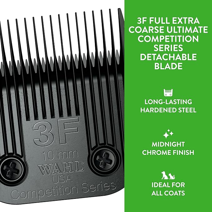 Wahl Professional Animal 3F Full Extra Coarse Ultimate Competition Series Detachable Blade with 25/64-Inch Cut Length (2376-500)