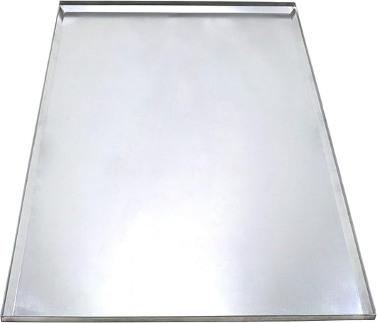 Red Hound Auto Metal Replacement Tray for Dog Crate 41 x 27.375 Inches Flat-A-Way Heavy Duty Stainless Steel Kennel Cage Pan Leakproof Liner Chew Proof Compatible with Midwest iCrate, New World More