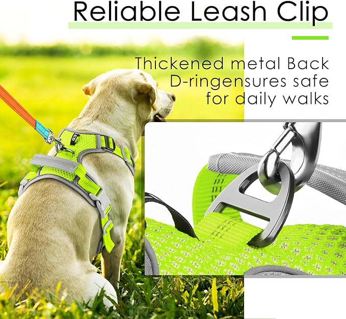 ThinkPet No Pull Harness Breathable Sport Vest with Handle-Dog Harnesses Reflective Adjustable for Medium Large Dogs