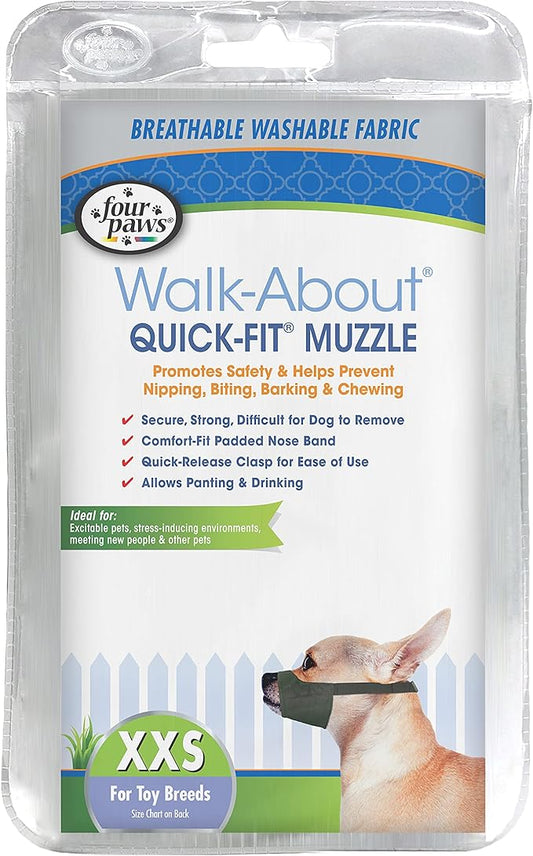 Four Paws Walk-About Quick-Fit Dog Muzzle 0-XX-Small