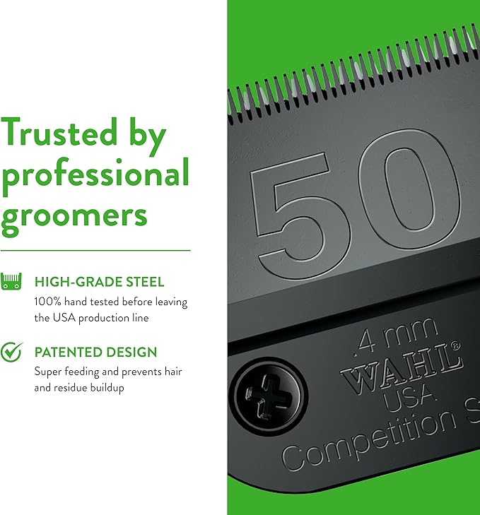 Wahl Professional Animal 50 Ultra Surgical Ultimate Competition Series Detachable Blade with 1/64-Inch Cut Length (2350-500)