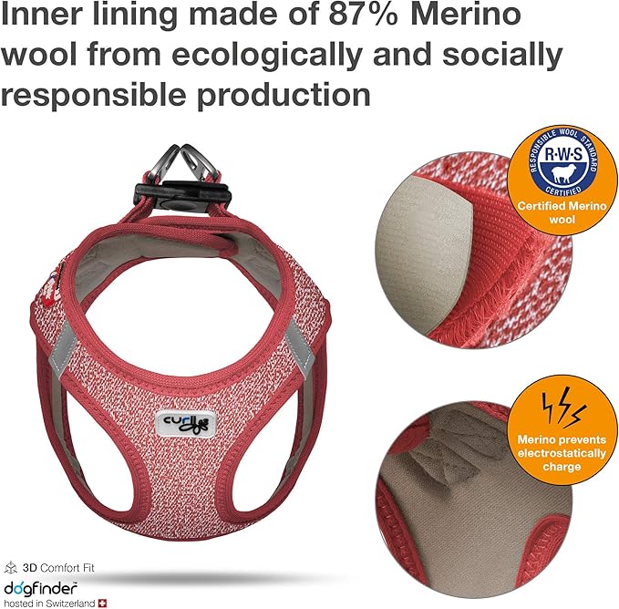 Vest Harness Merino Red 3XS