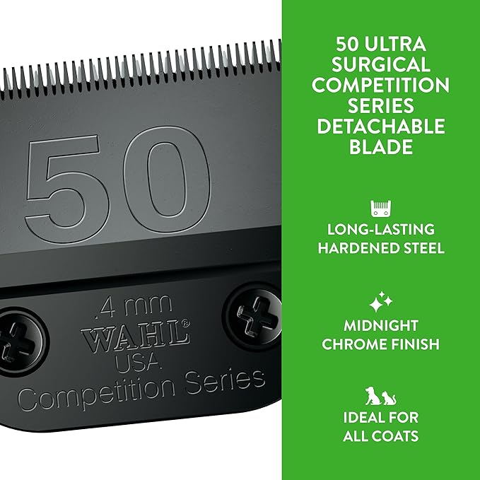 Wahl Professional Animal 50 Ultra Surgical Ultimate Competition Series Detachable Blade with 1/64-Inch Cut Length (2350-500)