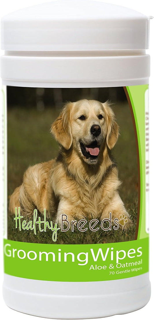 Healthy Breeds Golden Retriever Grooming Wipes 70 Count