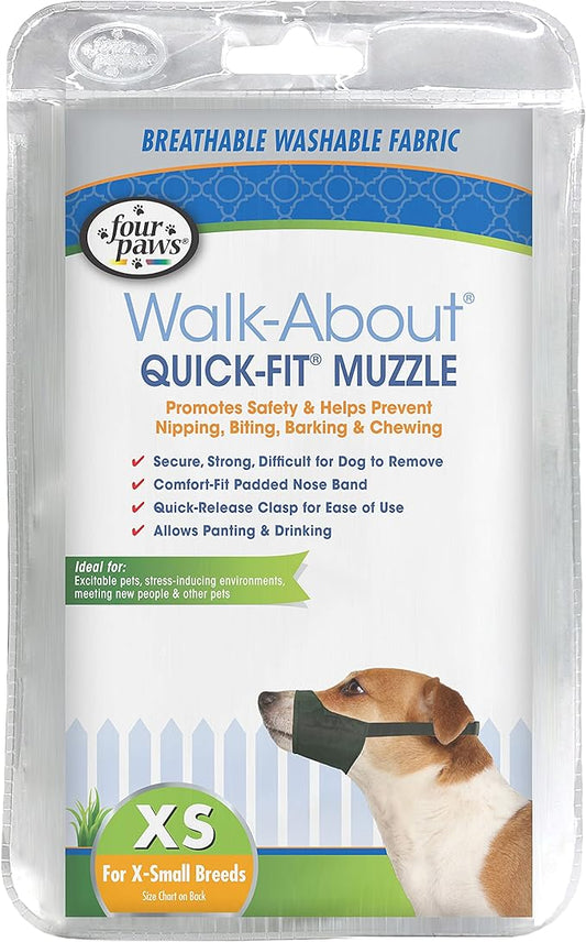 Four Paws Walk-About Quick-Fit Dog Muzzle 1 - X-Small