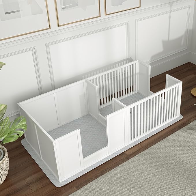 PawHut Whelping Box for Dogs, Dog Whelping Box with Waterproof Pee Pad & Adjustable Door for Small, Medium & Large Breed Dogs, 65" x 31.5"