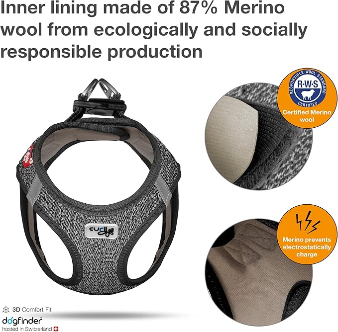 Vest Harness Merino Black XS