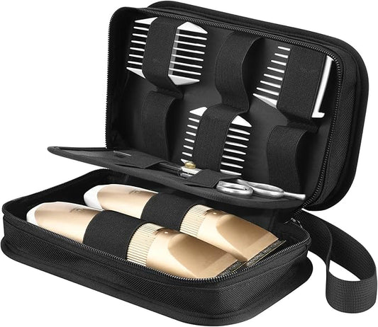 Cosmos Dog Clipper Carrying Case Bag for Pet Grooming Kit Storage, Cat Shaver Trimmer Organizer With Handle (Grooming Kits NOT Included)