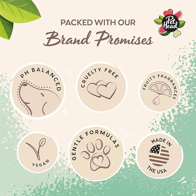 Pet Head Furtastic Dog Conditioner | Watermelon Scent | Dog Conditioner for Smelly Dogs | Knot Detangler | Care for Long Tangly Curls & Coats | Gentle Formula for Puppies | Made in USA | 8.4 fl. oz.