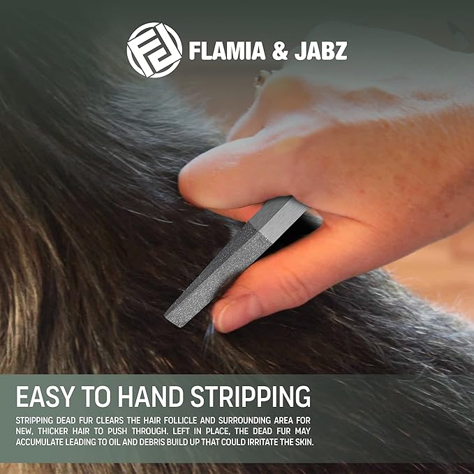 FLAMIA & JABZ Stripping Metal Stones & Nail File for Dogs, Cats & Pets (8 MM)
