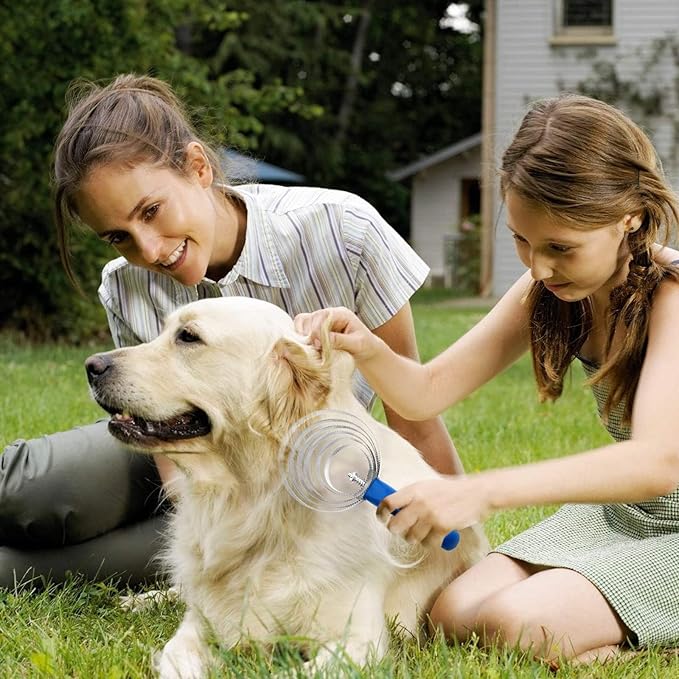 Harhana Dog Dematting Tool, Grooming Brush Deshedding Comb for Large Dogs (Super Easy Model)