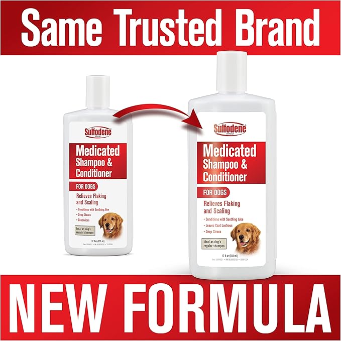 Sulfodene Medicated Shampoo & Conditioner for Dogs 12oz