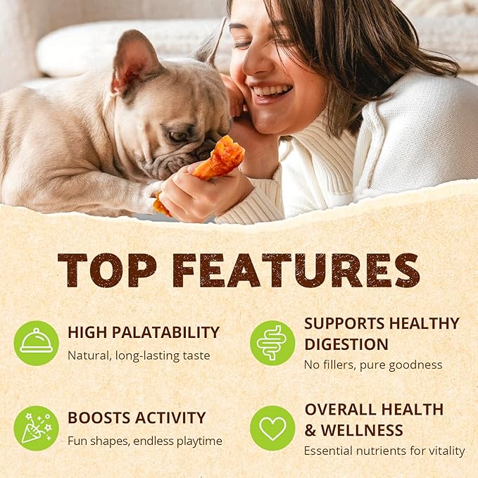 Afreschi Natural Turkey Tendon Bone (L) 1 Unit per Pack, Dog Treats for Signature Series, All Natural Human Grade Puppy Chew, Turkey Sourced from USA, Hypoallergenic, Rawhide Alternative
