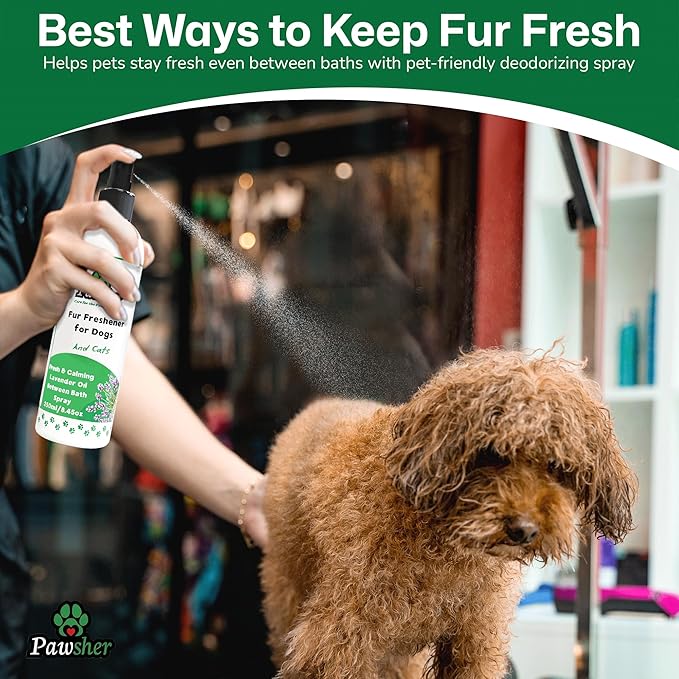 Dog Essentials Refreshing Bundle | Dog Wipes for Cleaning & Deodorizing | Paw & Nose Balm | Teeth Cleaning Wipes | Dog Spray & Deodorizer Perfume | Refreshing & Calming Lavender Scent