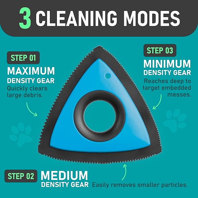 Maxpower Planet Pet Grooming Rake and Mini Pet Hair Remover Tool, Undercoat Rake for Dogs & Hair Remover for Car Carpet, Cat Hair Remover and Double-Sided Deshedding Dematting Tool for Dogs and Cats
