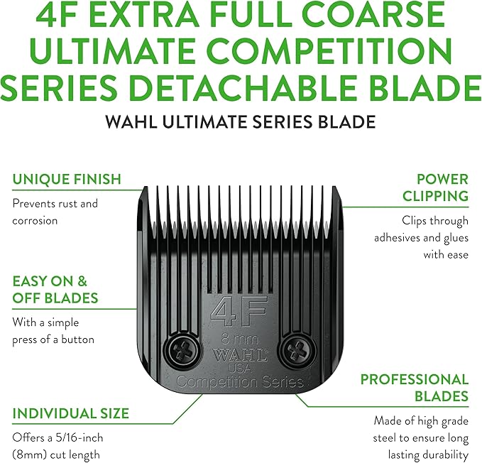 Wahl Professional Animal 4F Extra Full Coarse Ultimate Competition Series Detachable Blade with 5/16-Inch Cut Length (2375-500)