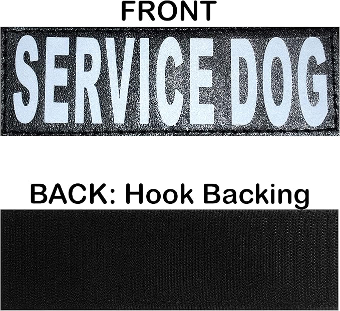 Service Dog Harness with Removable Saddle Bag Backpack Carrier Traveling Carrying Bag. 2 Removable Patches. Please Measure Dog Before Ordering. Made by Doggie Stylz (Girth 19-25", Black)