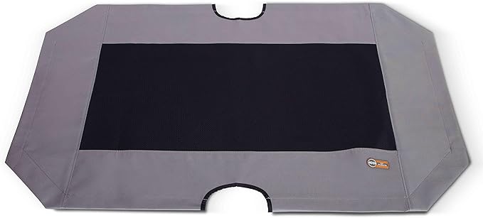 K&H Pet Products Elevated Cooling Outdoor Dog Bed Portable Raised Dog Cot Replacement Cover Only Gray/Black Mesh X -Large 50 X 32 Inches (Cot NOT Included)