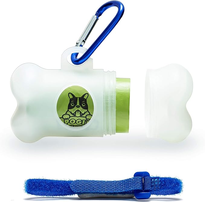 Pogi's Dog Walk n' Wipe Combo - Pogi's 750 Unscented Dog Poop Bags + 2 Poop Bag Holders and 100 Plant-based Grooming Wipes Bundle