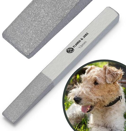 FLAMIA & JABZ Stripping Metal Stones & Nail File for Dogs, Cats & Pets (13 MM)