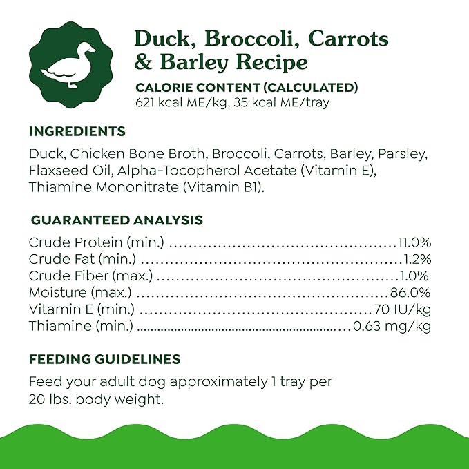 Greenies Smart Topper High Protein Wet Mix-in for Dogs, Duck, Broccoli, Carrots & Barley Recipe in Vitabroth™ Broth - Bone Broth + Vitamins E & B1, Pack of 10