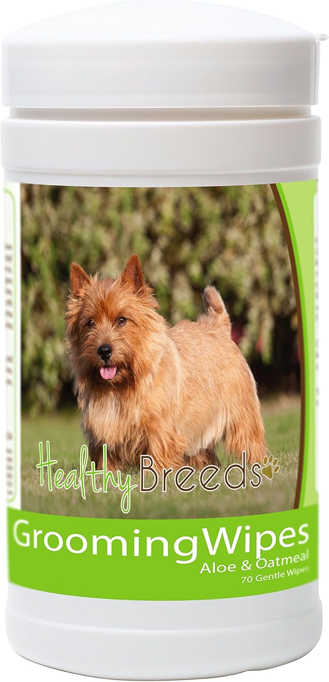 Healthy Breeds Norwich Terrier Grooming Wipes 70 Count