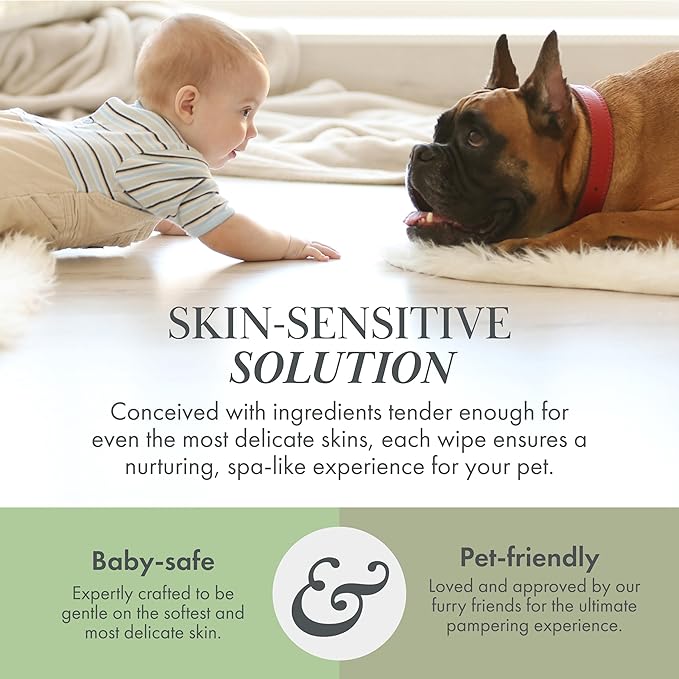 Premium Dog Wipes - Alcohol-Free Plant-Based Cleaning Wipes for Dogs and Cats (400 Wipes)