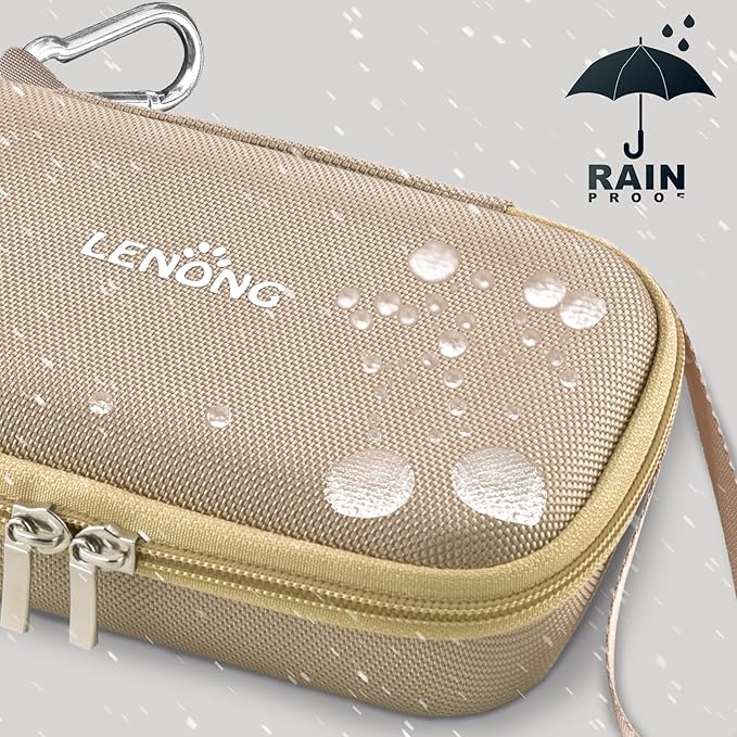 LENONG Small EVA Case Portable Protection Hard Sleeve Universal Zipper Pouch Carrying Bag for Nail Grinder, Shaver Clipper, Cell Phone, Earphone, Powerbank, Charging Cable, Key - Mesh Inner Pocket