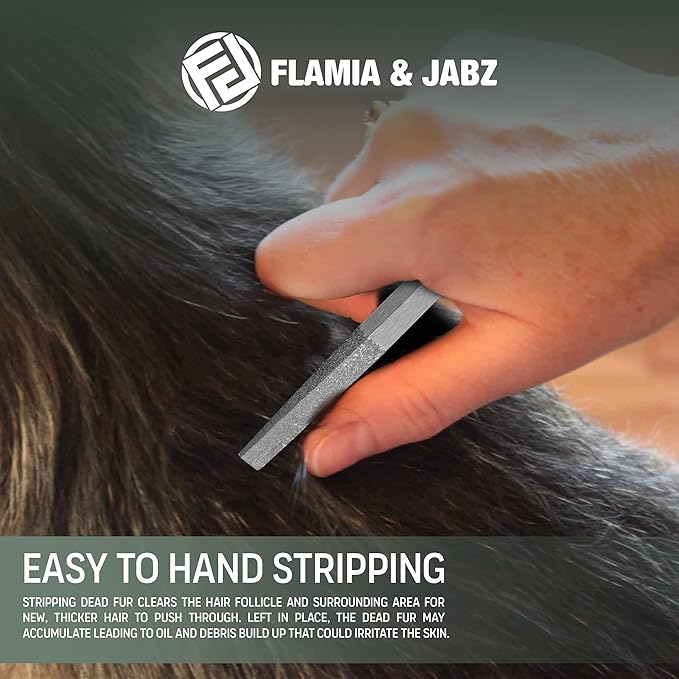 FLAMIA & JABZ Stripping Metal Stones & Nail File for Dogs, Cats & Pets (6 MM)