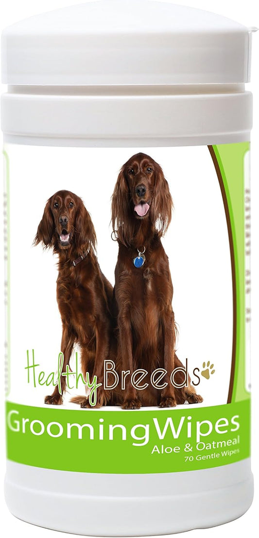 Healthy Breeds Irish Setter Grooming Wipes 70 Count