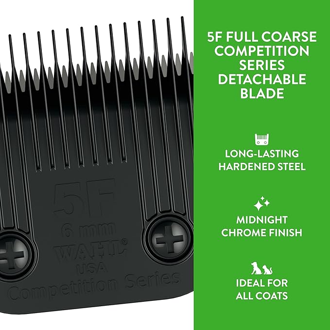 Wahl Professional Animal 5F Full Coarse Ultimate Competition Series Detachable Blade with 15/64-Inch Cut Length (2372-500)
