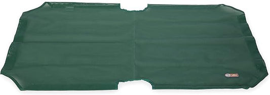K&H Pet Products Elevated Cooling Outdoor Dog Bed Portable Raised Dog Cot Replacement Cover Only All Weather All Season Green X-Large 50 X 32 Inches (Cot NOT Included)