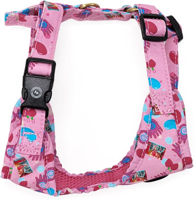 Angie and Allie Organic Cotton Dog Harness,No Pull Pet Harness with Leash D-Ring,Adjustable Soft Padded Dog Vest,Comfortable,Sustainable,Breathable and Stylish for Your Canine Companion