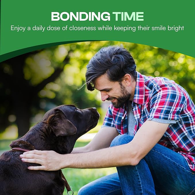 Dogs Dental Wipes | Fights Plaque, Freshens Breath & Promotes Gum Health | No Rinse Dog Teeth Cleaning | Gentle & Naturally Safe Dental Care | Complete Your Dog Tooth Brushing Kit | 50 Count