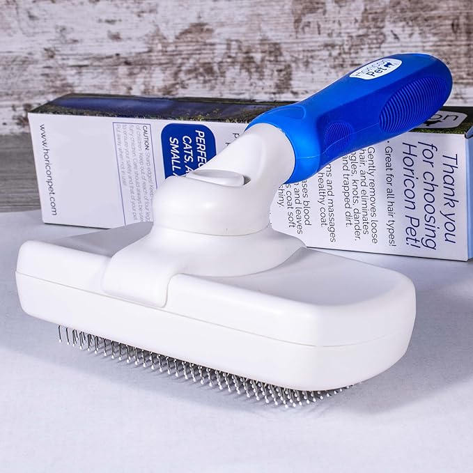 Self-Cleaning Slicker Brush for Dogs, Shedding Fur Comb, Dematting Comb & Nail Clipper Set for Dogs With Medium and Long Hair