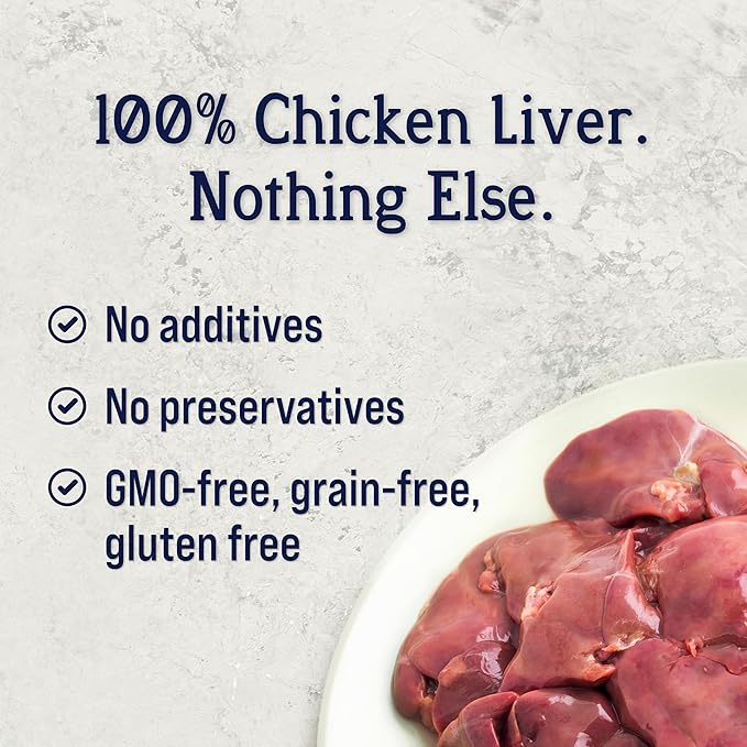 Stewart Chicken Liver Supper Sprinkles, Dog Food Toppers, Chicken Liver, 2.5 oz. Resealable Bag, Made in USA, Products for Dogs
