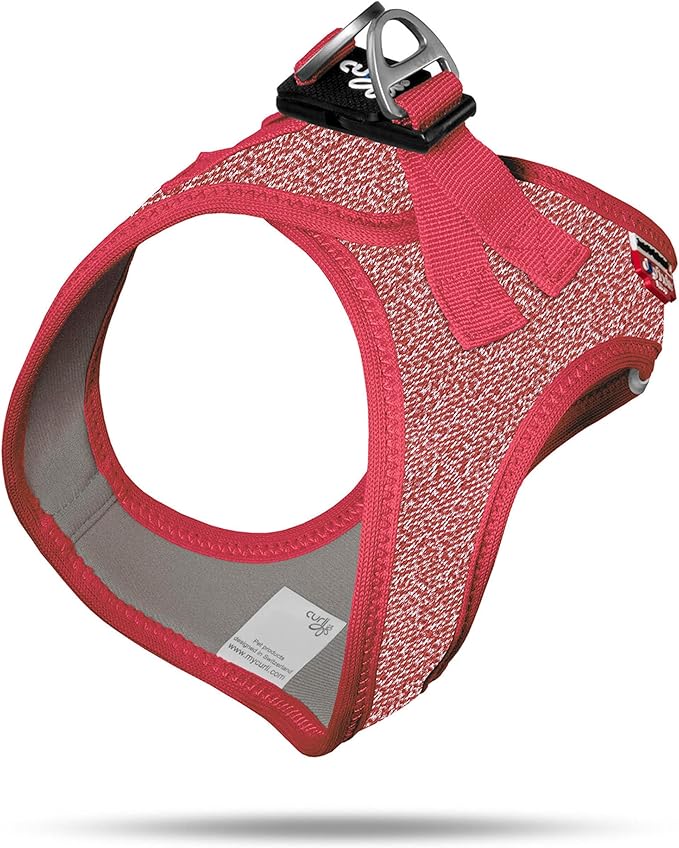 Curli Vest Harness Merino Red XL
