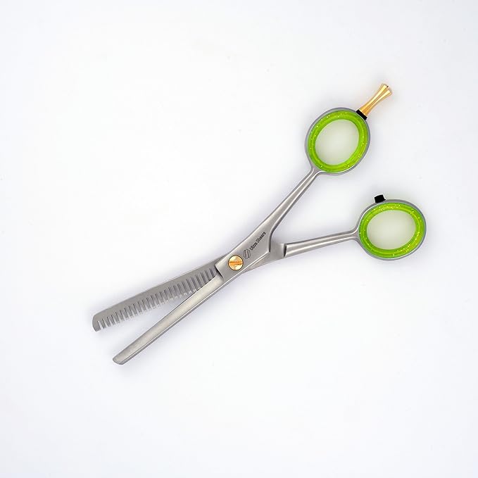 6" Professional Pet Grooming Thinning Scissors Dark Polish Finish